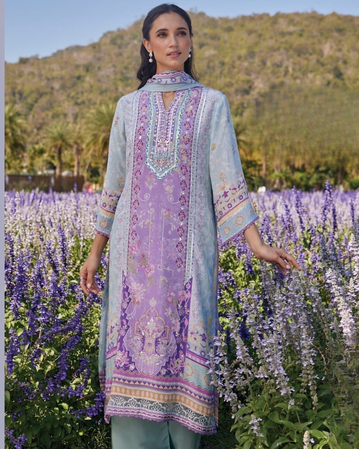 Palm Jumeirah-Printed Pakistani Suit Set